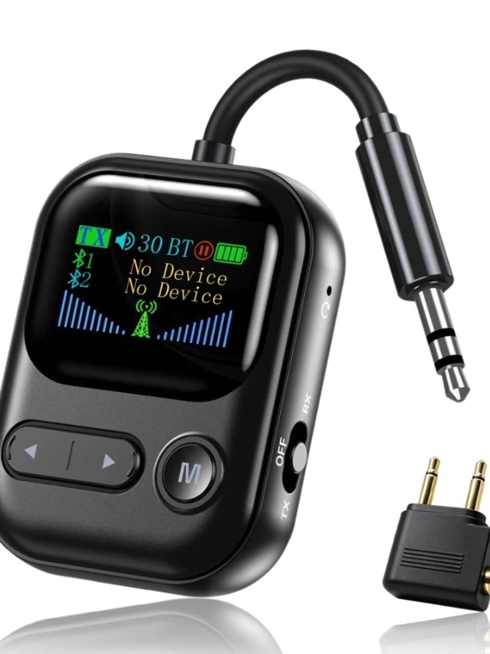 2-in-1 Bluetooth 6.0 Transmitter Receiver, Bluetooth Adapter for Airplane